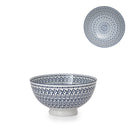 Kiri Porcelain Bowl Blue Stitch.