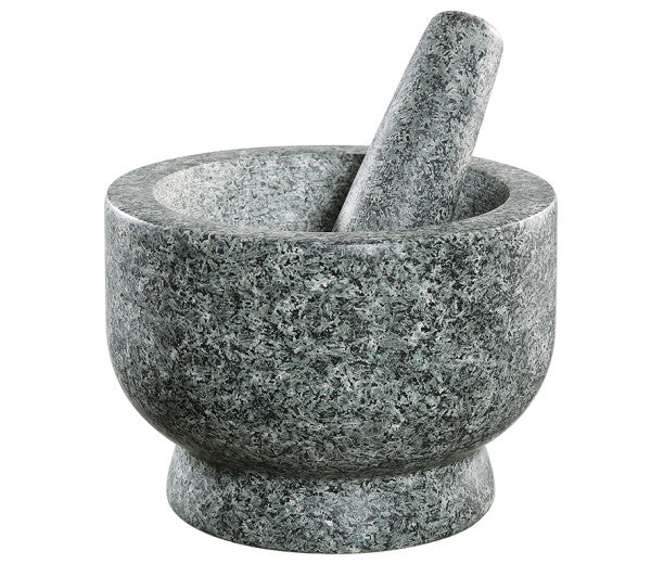 Mortar And Pestle Set Granite Herbs Masher, Rod Is Thick And