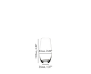 Riedel The O Wine Tumbler Champagne Glass Set of 2