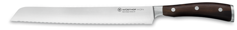 Wüsthof Ikon 9" Double Serrated Bread Knife - 4963/23