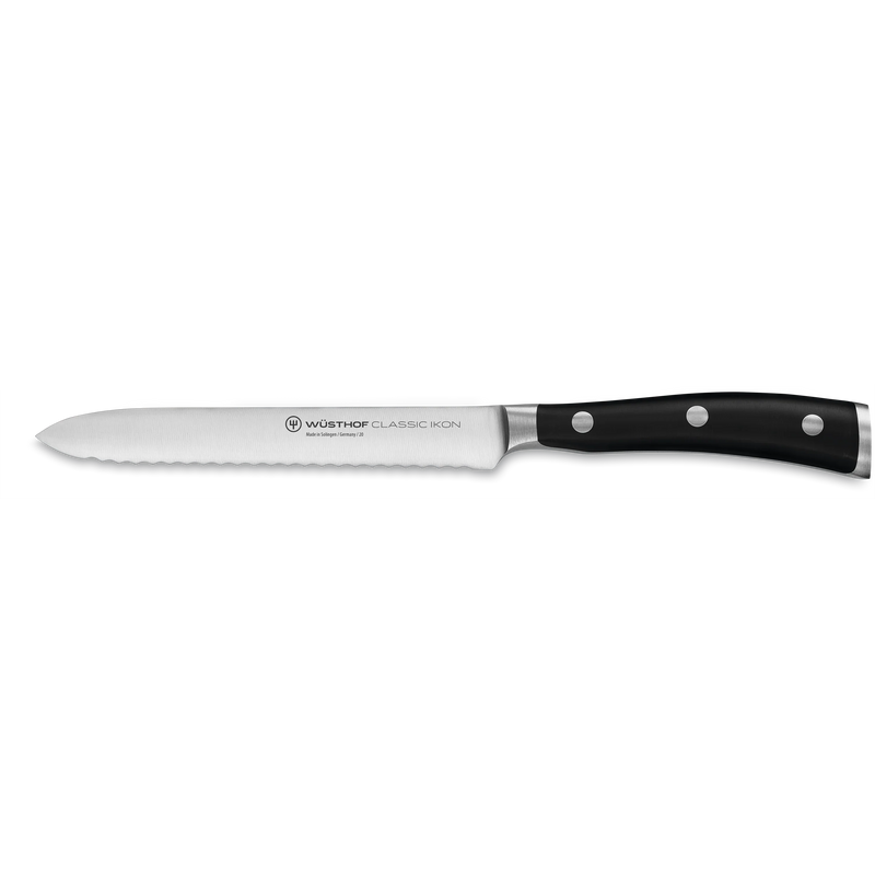 Wusthof CLASSIC IKON Serrated Utility Knife 14cm (5")