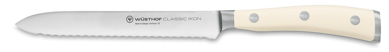 Wüsthof Classic Ikon Crème 5" Serrated Utility Knife - 4126-6