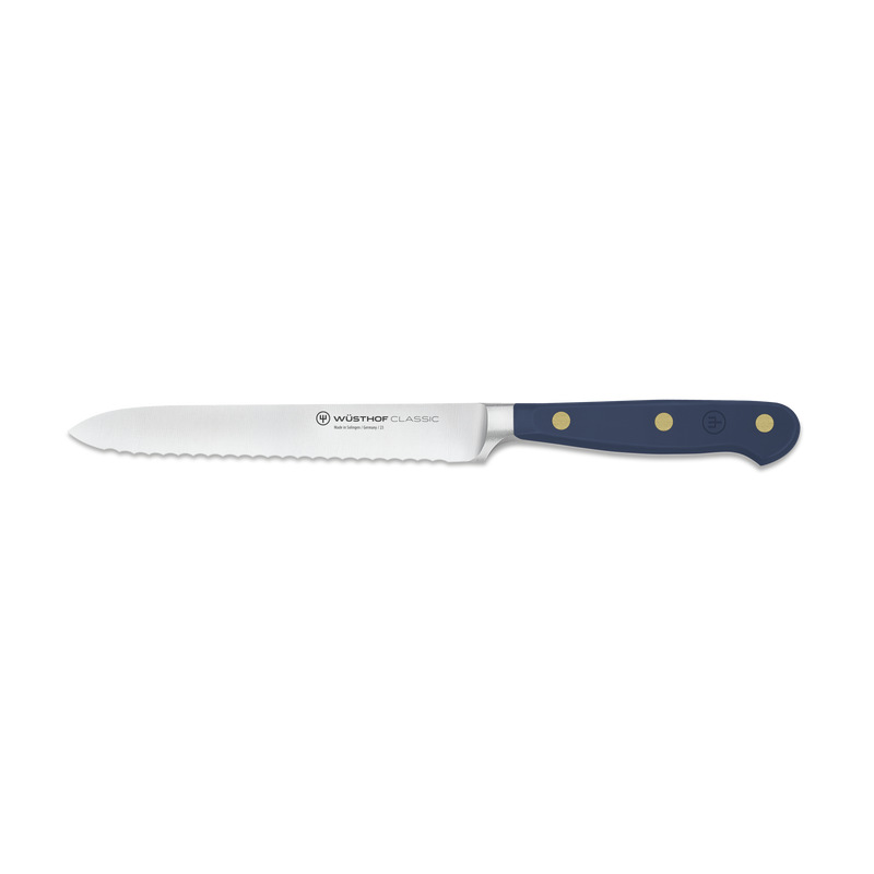 Wüsthof Classic Wild Blueberry 5" Serrated Utility Knife