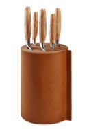 Wüsthof Amici Leather Wrapped Knife Block