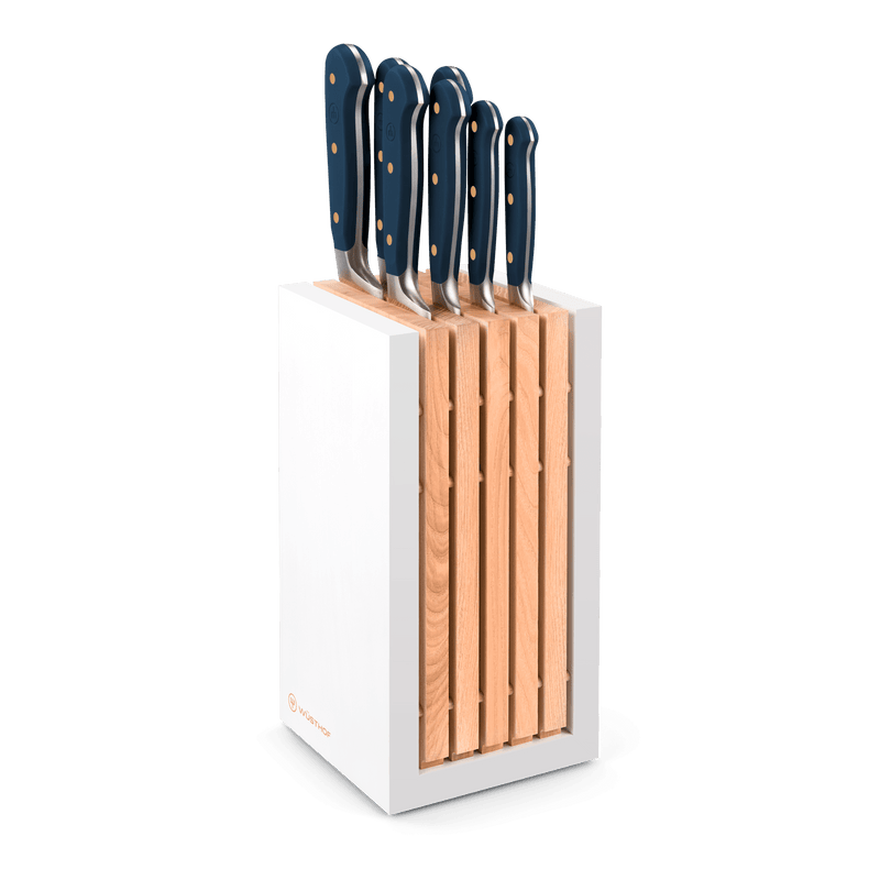 Wüsthof Classic Wild Blueberry 8pcs. Designer White Knife Block Set