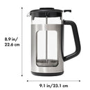 OXO BREW 8-cup French Press with GroundsLifter