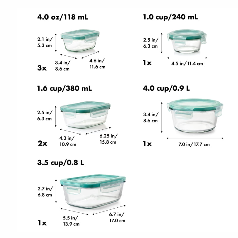 OXO 16PC SMARTSEAL GLS SET