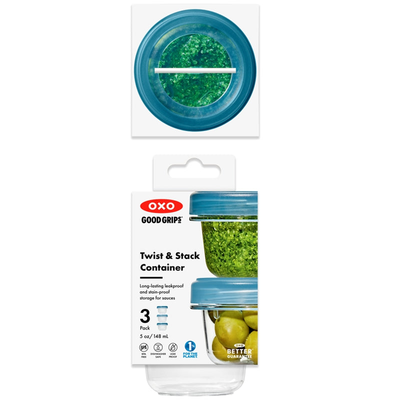 OXO TWIST & STACK 3-pack Container Set - 150 ml