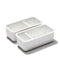 2pc Adjustable Drawer Bin Set