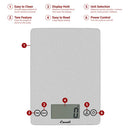 Arti Glass Kitchen Scale - Shiny Silver