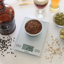 Arti Glass Kitchen Scale - Shiny Silver