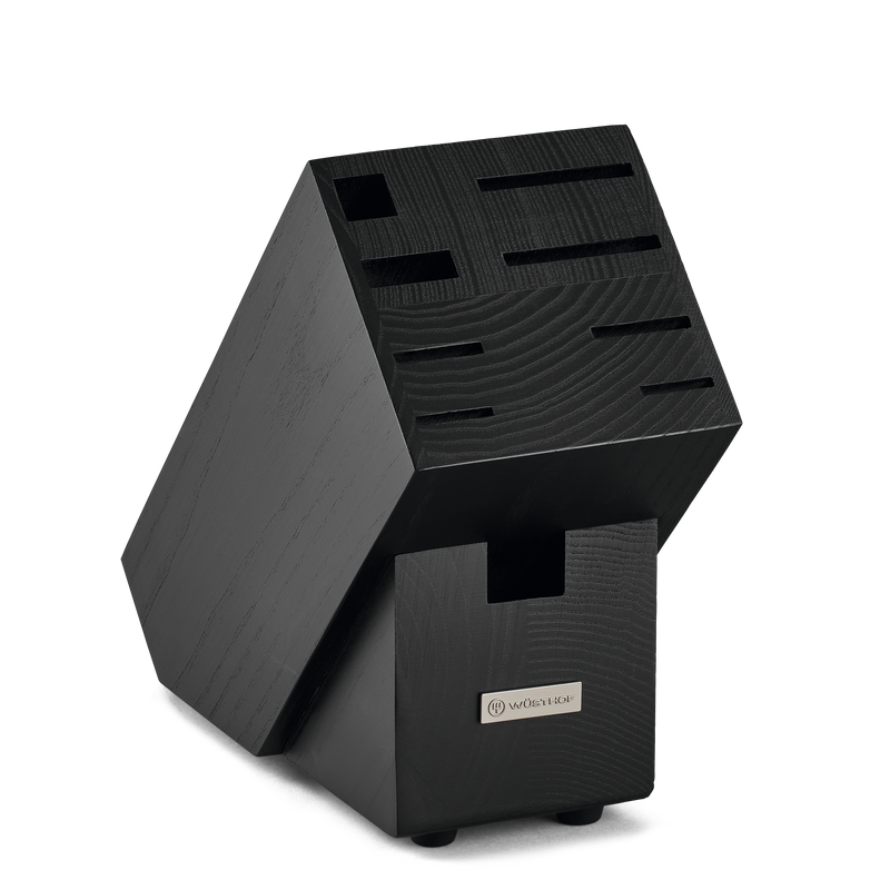 Wüsthof 9-Slot Black Ash Wood Knife Block