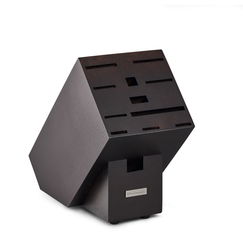 Wüsthof 12-Slot Brown Ash Wood Knife Block