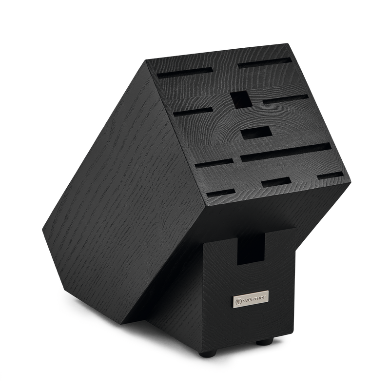 Wüsthof 12-Slot Black Ash Wood Knife Block