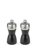 Fidji Set Pepper and Salt Mills Black Wood/Stainless 12 cm - 5in