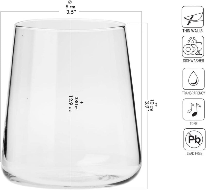 KROSNO - AVANTE-GARDE Glass Tumbler Set