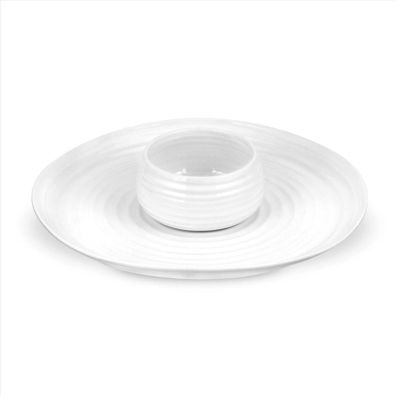 Sophie Conran White Dipping Dish & Platter 12"/4.75"