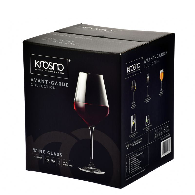 KROSNO - AVANTE-GARDE Red Wine Glass Set of 6