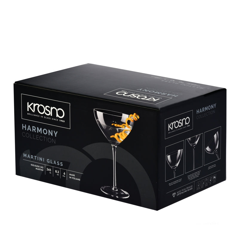 KROSNO - HARMONY Martini Glass Set