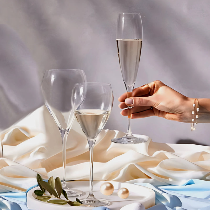 KROSNO - LA PERLA Flute Glass Set
