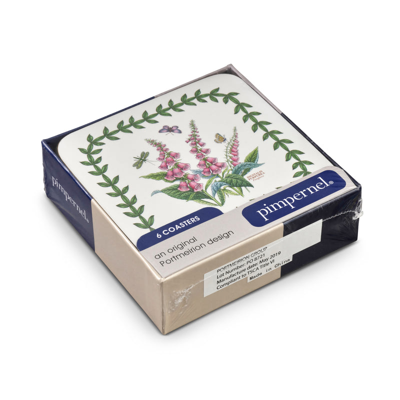 Botanic Garden Coasters 4" x 4" Set of 6