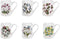Botanic Garden Tankard/Coffee Mug 12 oz Set of 6