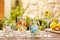 Botanic Garden Stemless Wine Glasses 19 oz Set of 4