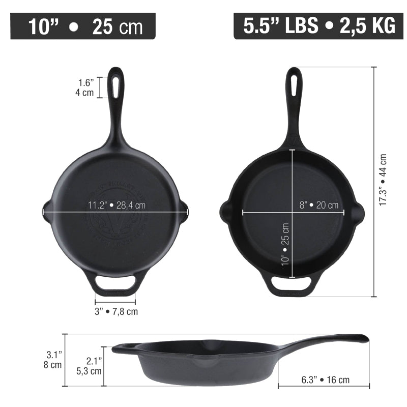 Victoria - Cast Iron Skillet 25 cm