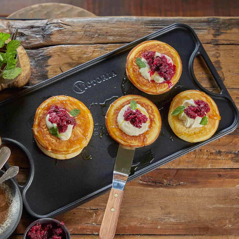 Victoria - Reversible Cast Iron Griddle 47 x 25 cm