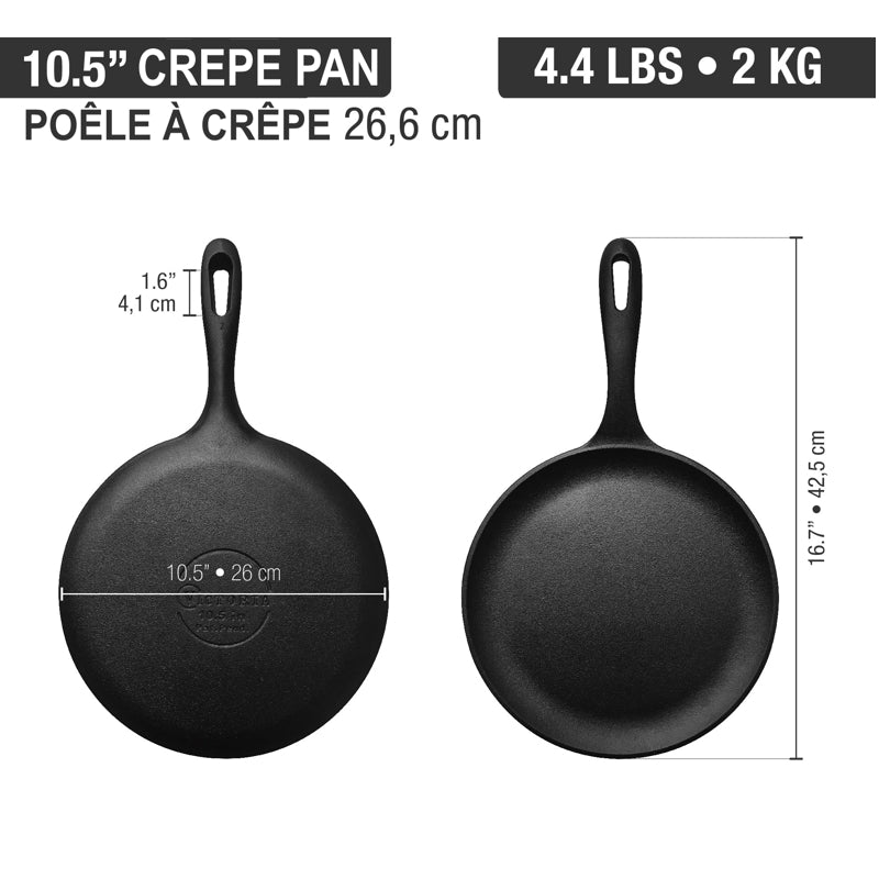Victoria - Cast Iron Crepe Pan 26 cm