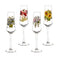 Botanic Garden Champagne Flutes 8 oz Set of 4