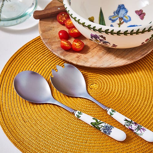 Botanic Garden Salad Servers 10"
