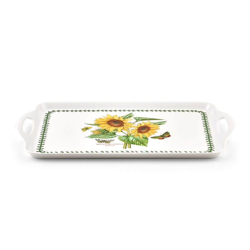 Botanic Garden Melamine Handled Tray 18.9 x 11.6"