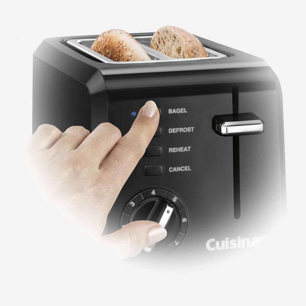 Cube Toaster CU 2-Slice Compact Toaster - Black