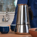 Stainless Steel Stovetop Espresso Coffee Maker - 3 Cup