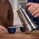 Stainless Steel Stovetop Espresso Coffee Maker - 10 Cup