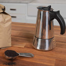 Stainless Steel Stovetop Espresso Coffee Maker - 3 Cup
