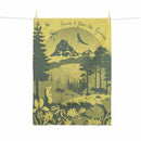 Faune et Flore des Pyrenees Tea Towel