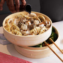 2-Tier Bamboo Steamer Baskets, 10-Inch