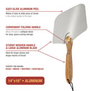 Pizza Peel With Folding Handle, 14x16-Inch