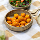 Lexa Bamboo Fruit Bowl, 12 Inch - Black