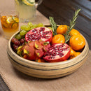 Lexa Bamboo Fruit Bowl, 12 Inch - Black