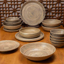 Lexa Bamboo Fruit Bowl, 12 Inch - Black