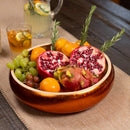 Lexa Bamboo Fruit Bowl, 12 Inch - Copper