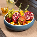 Lexa Bamboo Fruit Bowl, 12 Inch - Navy