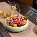 Lexa Bamboo Fruit Bowl, 12 Inch - Sage