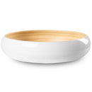 Lexa Bamboo Fruit Bowl, 12 Inch - White