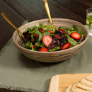 Lexa Bamboo Salad Bowl, 12 Inch - Black