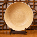 Lexa Bamboo Salad Bowl, 14 Inch - White