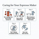 Stainless Steel Stovetop Espresso Coffee Maker - 3 Cup